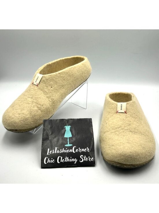 Baabuk Other - Baabuk Men's Vainilla Wool Felted Mel Slip-On Slippers Size 11 (44) 3298